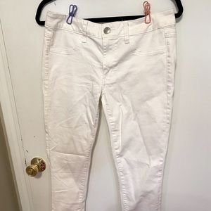 American Eagle White Skinny Jeans